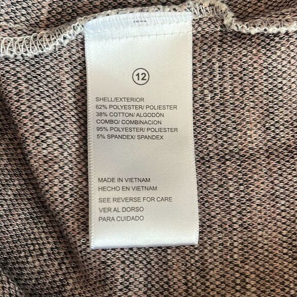 Shelby & Palmer Size 12 Black White Tweed A-Line Dress Short Sleeve Buttons Zip - Picture 10 of 14